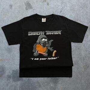 y2k Star wars Darth Vader shirt medium graphic Darth tater 2004